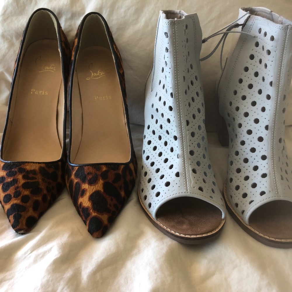 TOMS Open Toe Booties